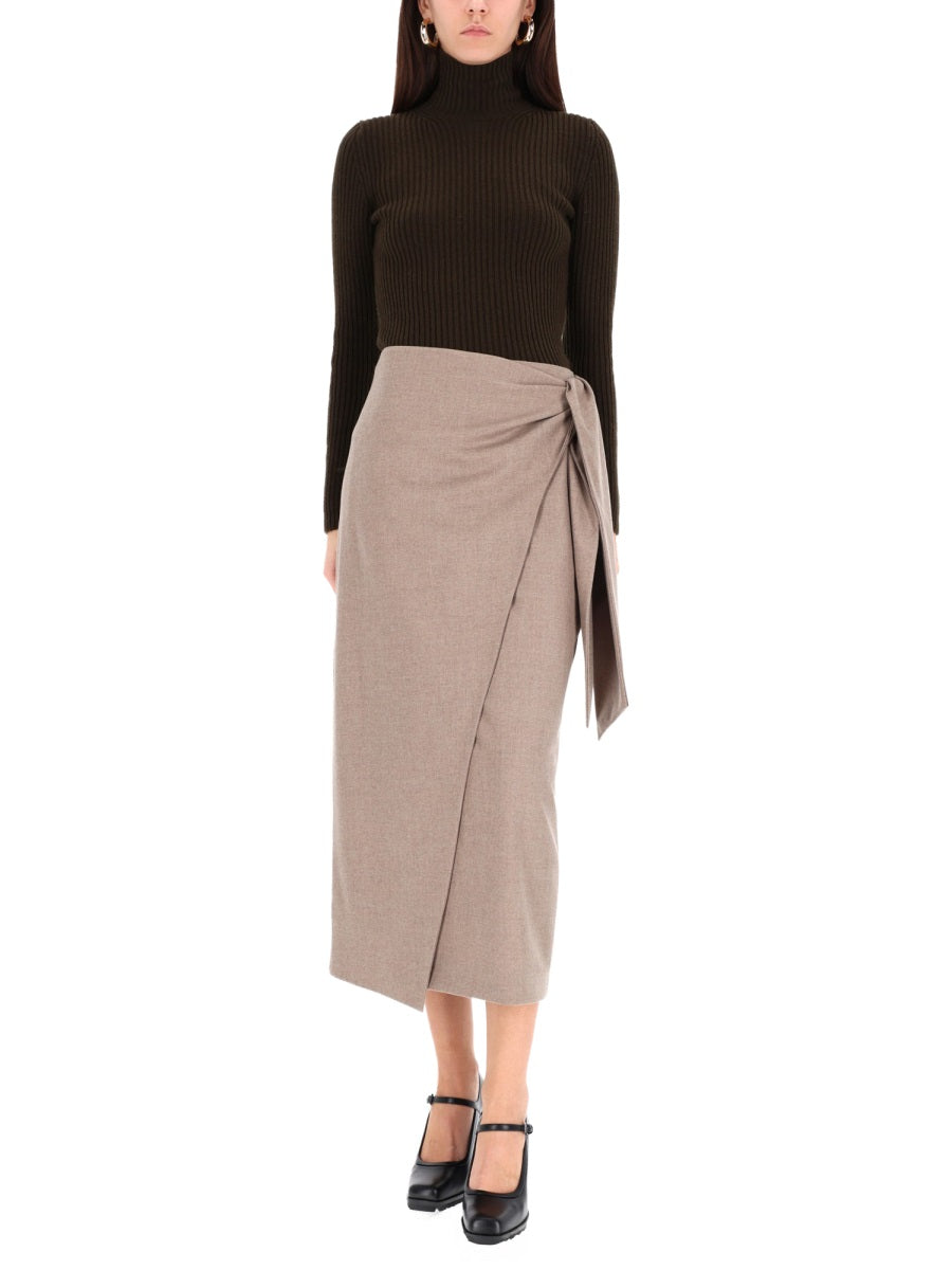 MAX MARA Ribbed Turtleneck Sweater - Size M