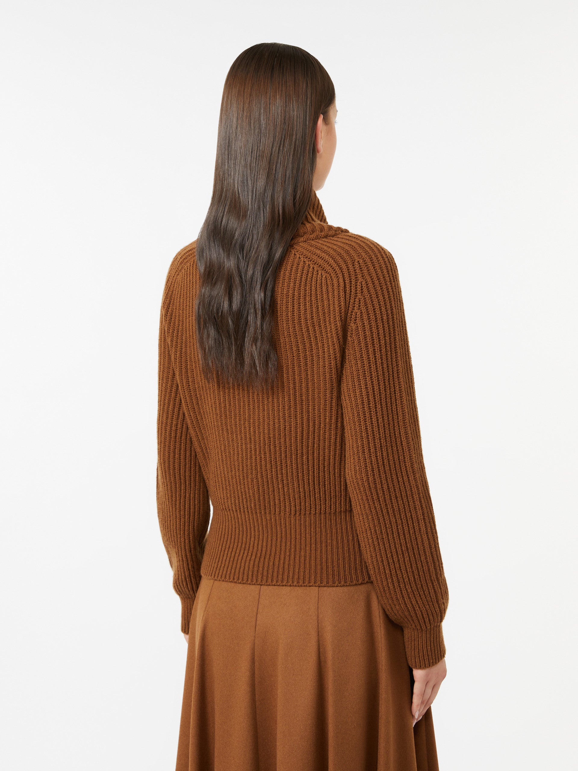 MAX MARA Boxy Fit Crossover Scarf Collar Jumper Size S