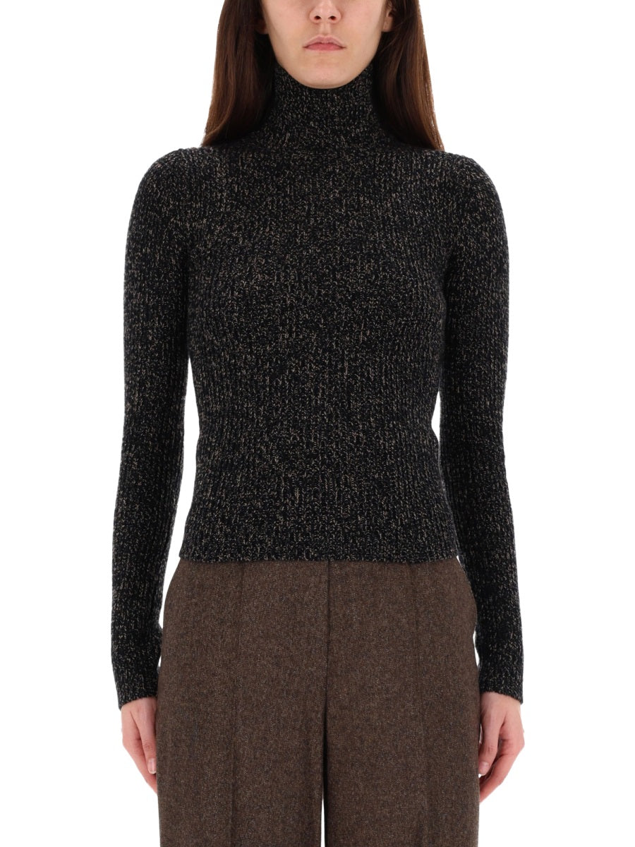 MAX MARA Wool and Cashmere Turtleneck Sweater Size S