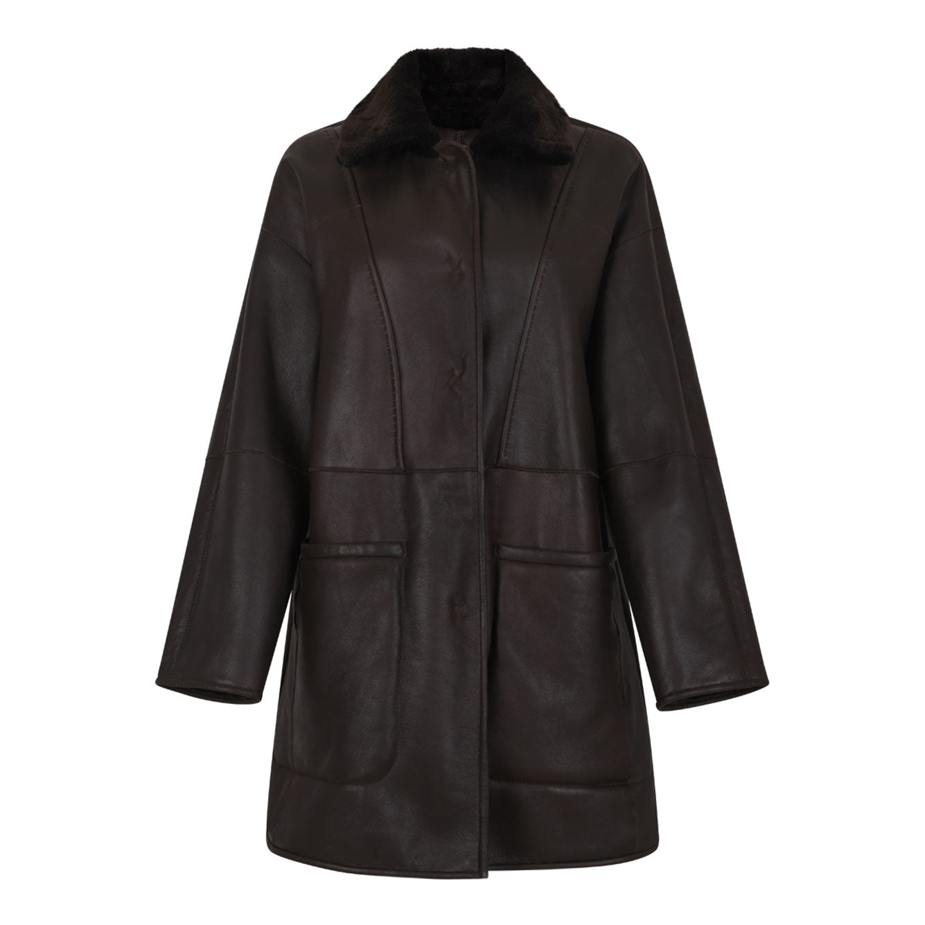MAX MARA Elegant Mutton Leather Outerwear for Women
