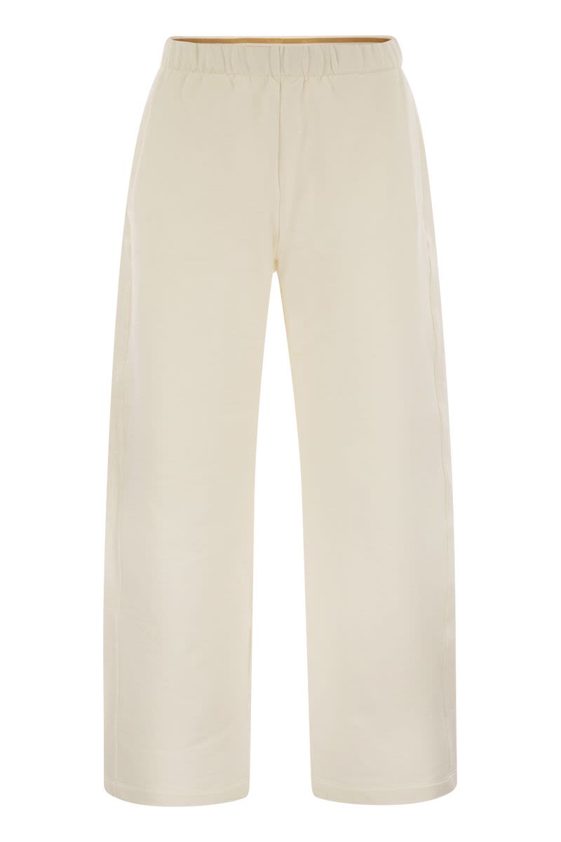 MAX MARA Silk and Cotton Fleece Cropped Trousers for Women