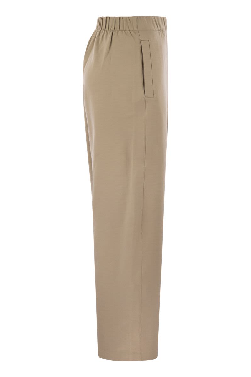 MAX MARA Silk and Cotton Fleece Cropped Trousers for Women