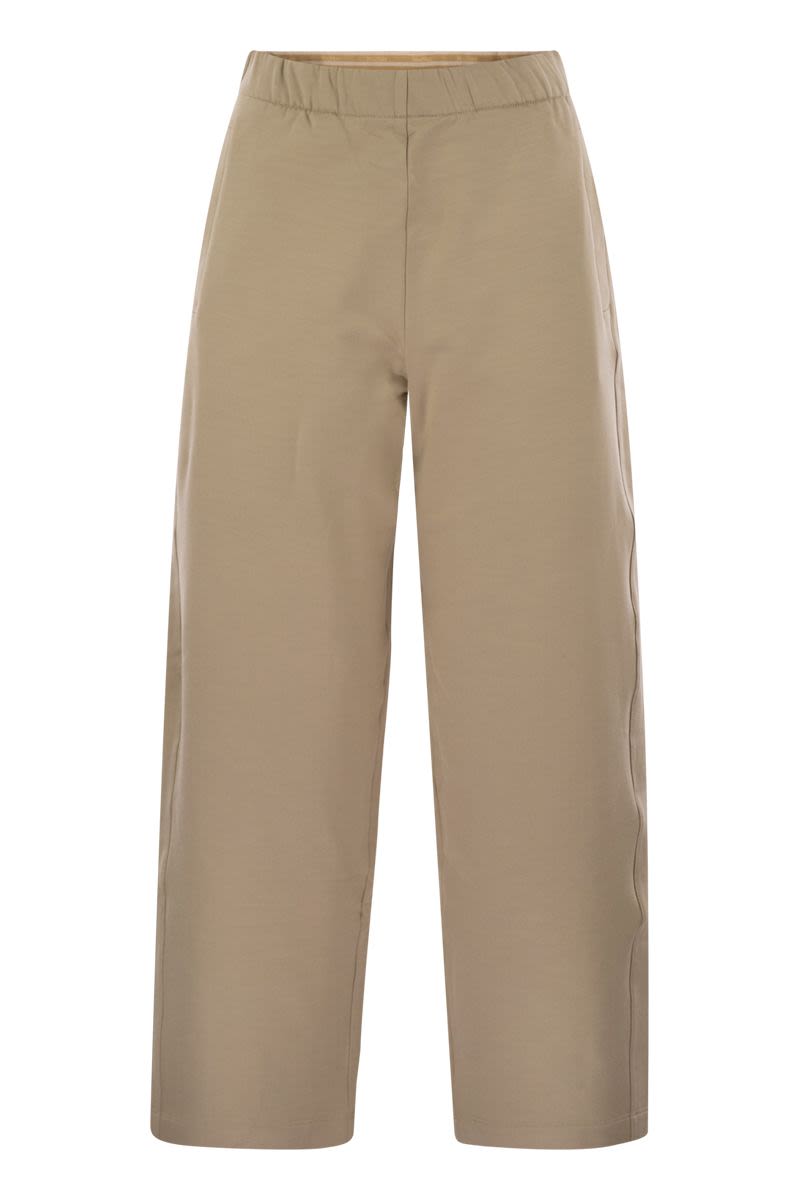 MAX MARA Silk and Cotton Fleece Cropped Trousers for Women