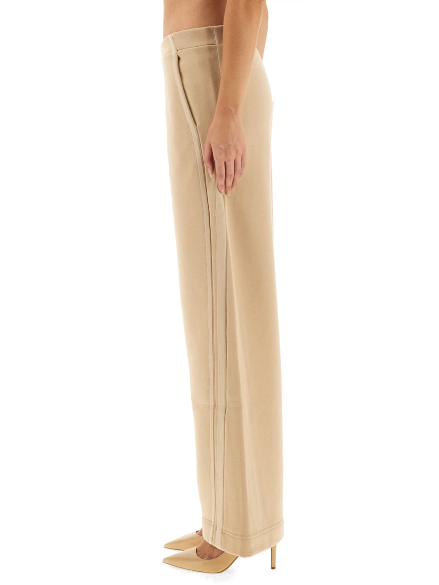 MAX MARA Wide Leg Cotton Pants - Size S