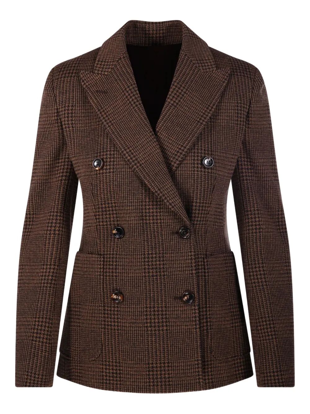 MAX MARA Patterned Wool Blend T-Shirt Blazer