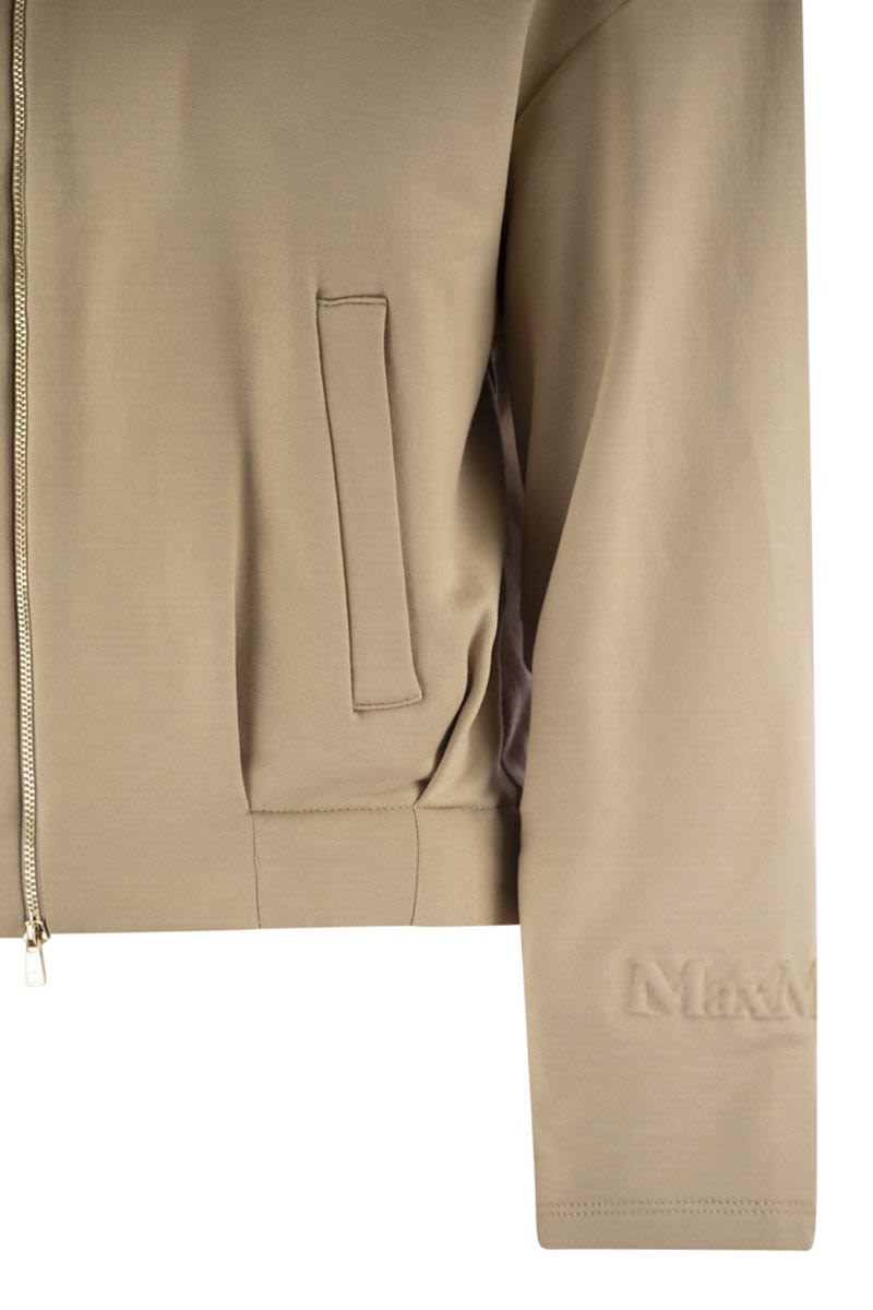 MAX MARA Cropped Silk and Cotton Sweatshirt