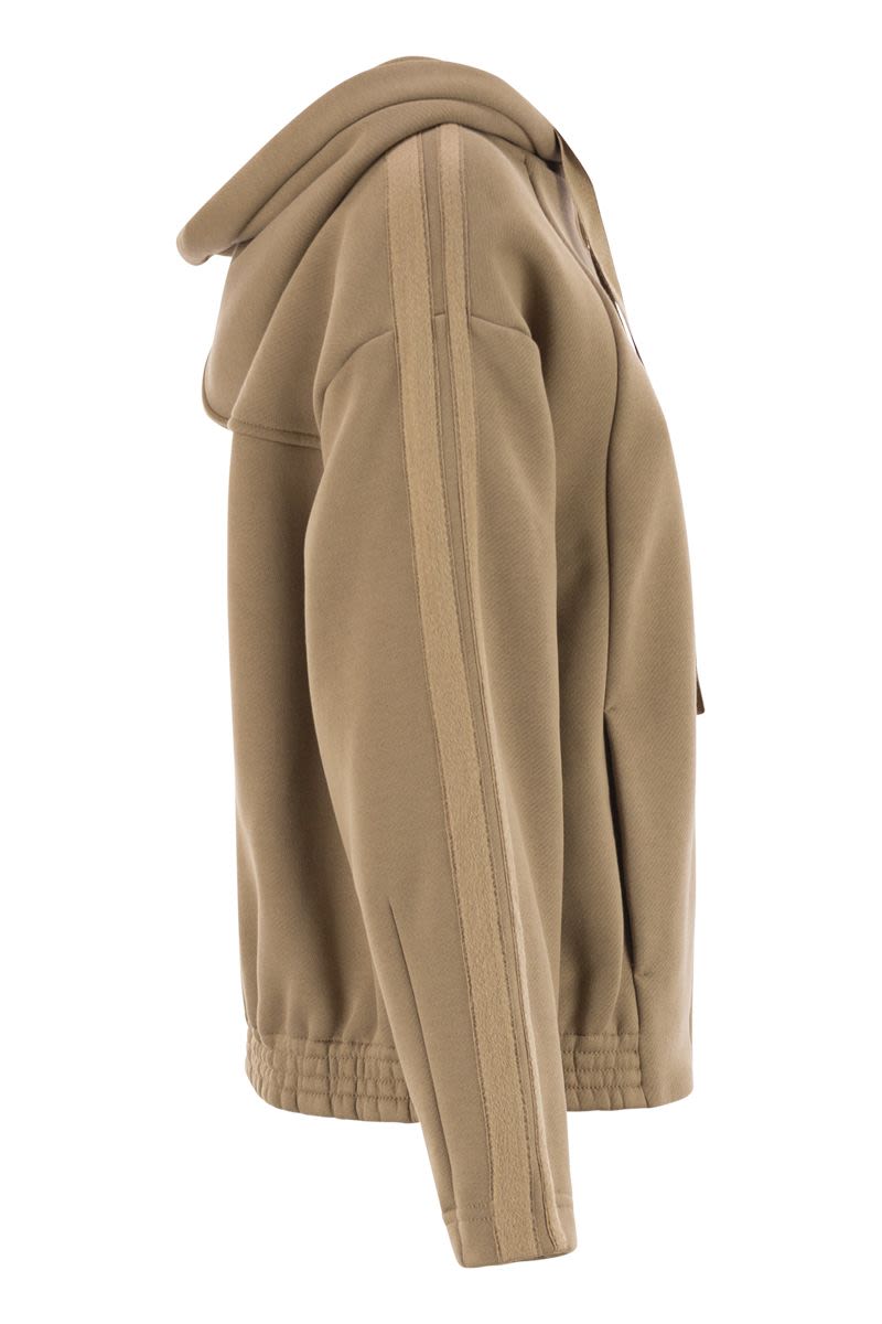 MAX MARA Hooded Cotton Sweatshirt with Contemporary Design
