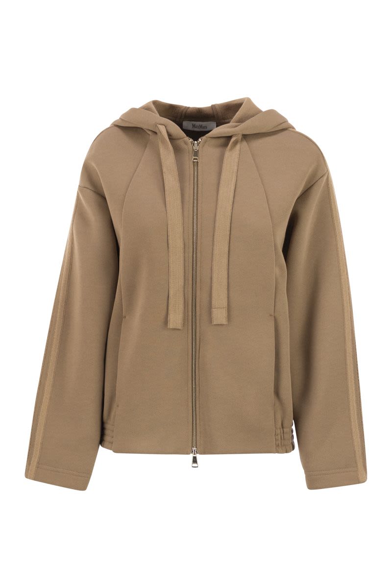 MAX MARA Women's Full-Zip Sweatshirt with Drawstring Hood