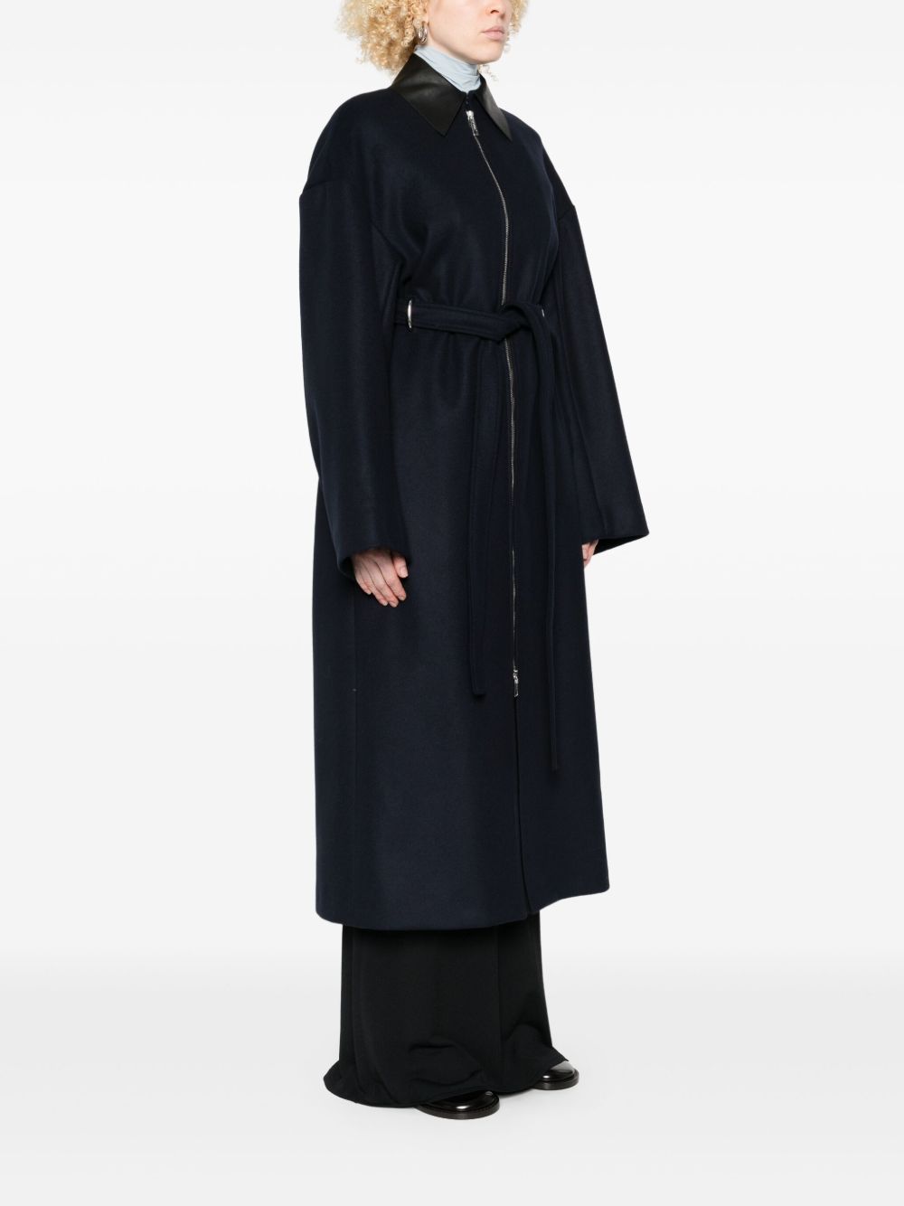 MAX MARA SPORTMAX Women's Double-Zip GENE Jacket with Leather Collar
