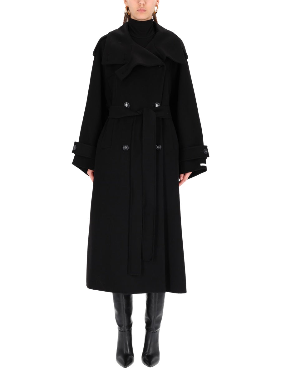 MAX MARA SPORTMAX Classic Wool Trench Coat Size 40