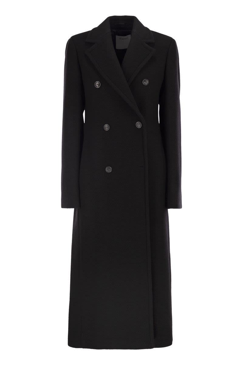 MAX MARA SPORTMAX Double-Breasted Virgin Wool Jacket - Size 40