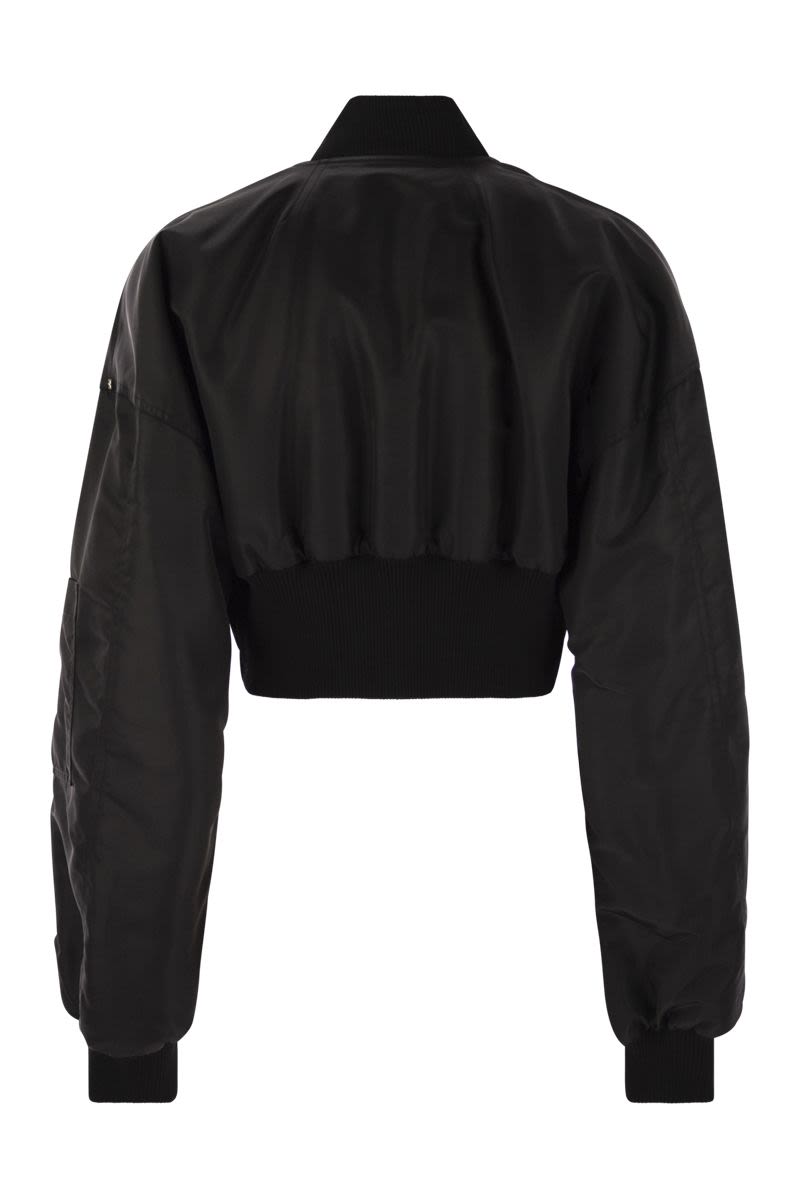 MAX MARA SPORTMAX Cropped Nylon Bomber Jacket