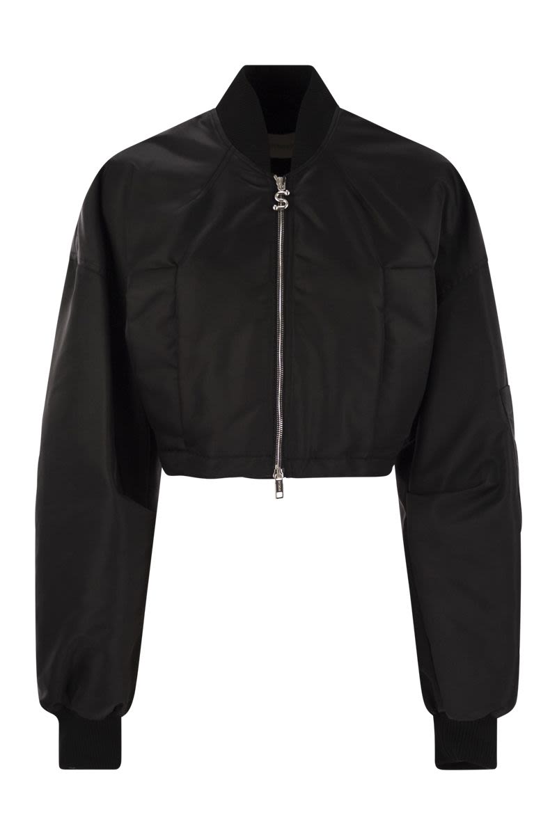 MAX MARA SPORTMAX Cropped Nylon Bomber Jacket