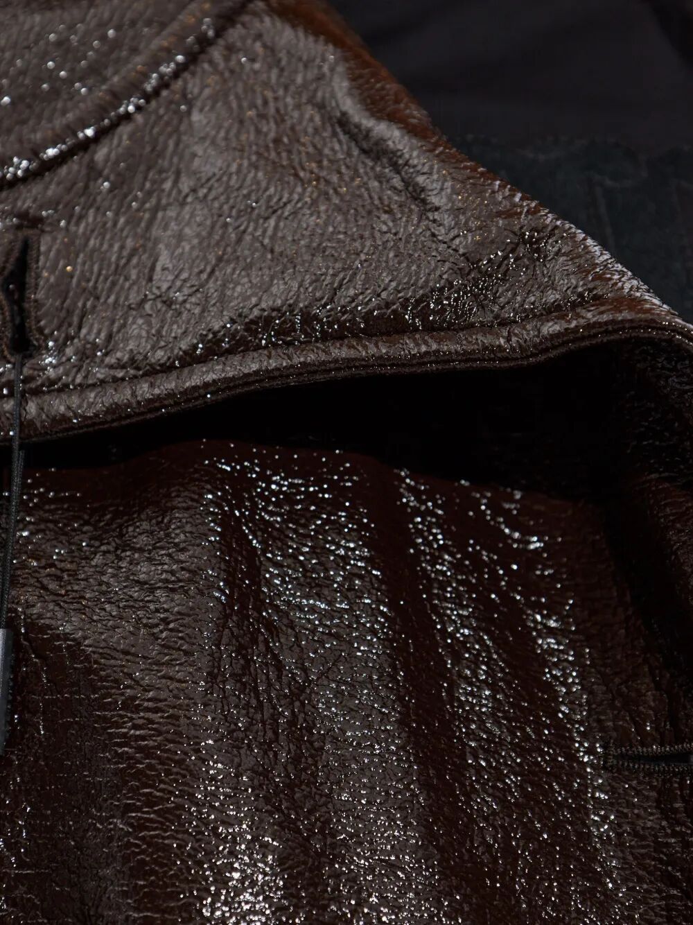 MAX MARA SPORTMAX Mini Short Trench Jacket with Patent Effect