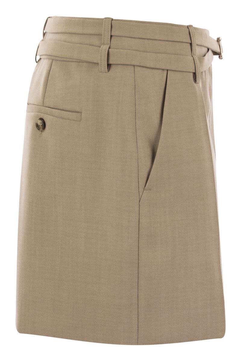 MAX MARA SPORTMAX Chic Mini Skirt with Belt