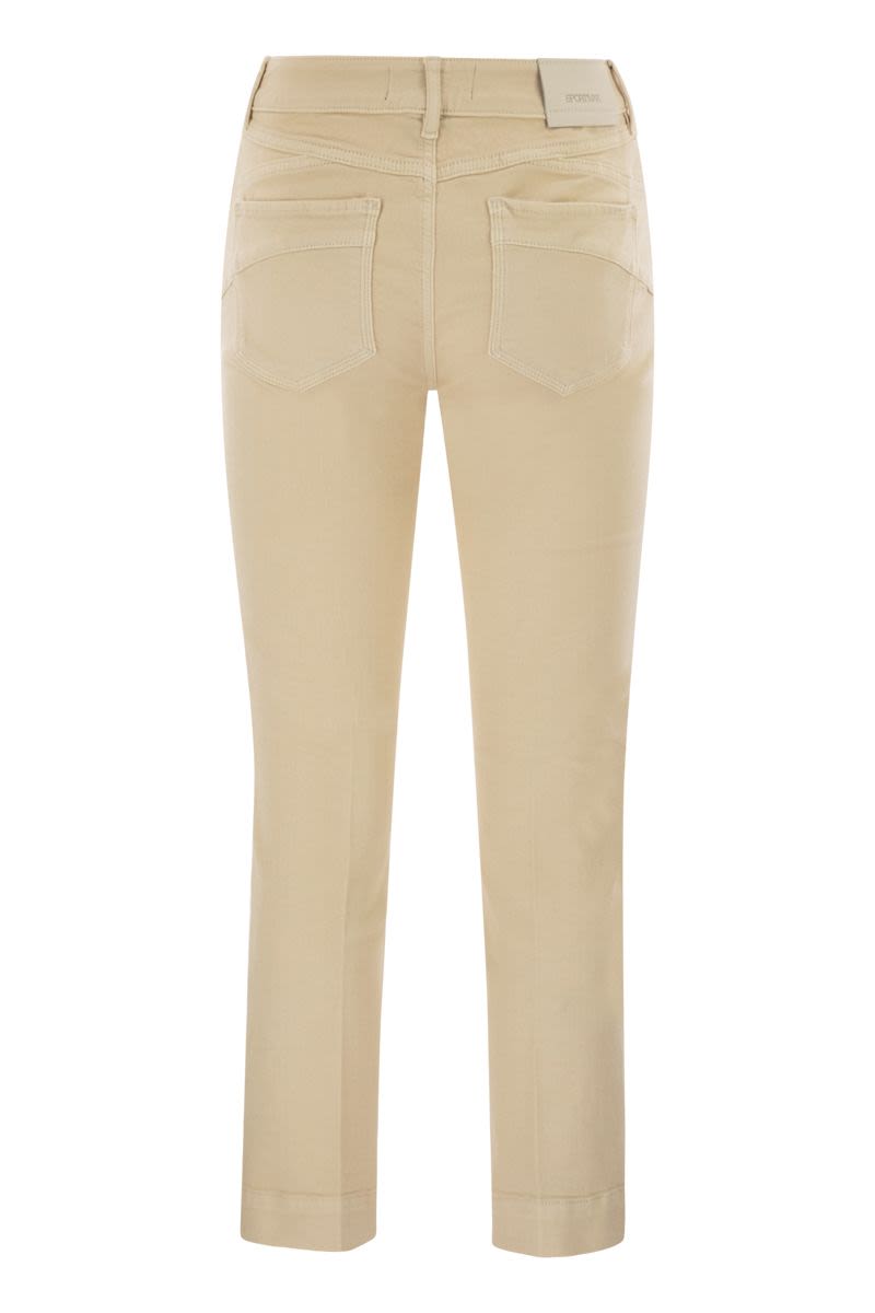 MAX MARA SPORTMAX Women's Mini Flare Low Rise Cropped Denim Pants