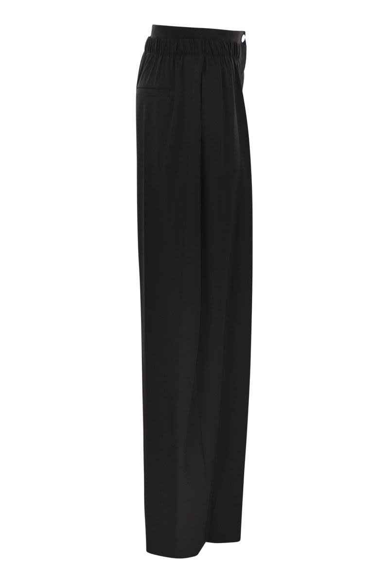 MAX MARA SPORTMAX Wide-Leg Trousers with Double Belt Detail - FW25