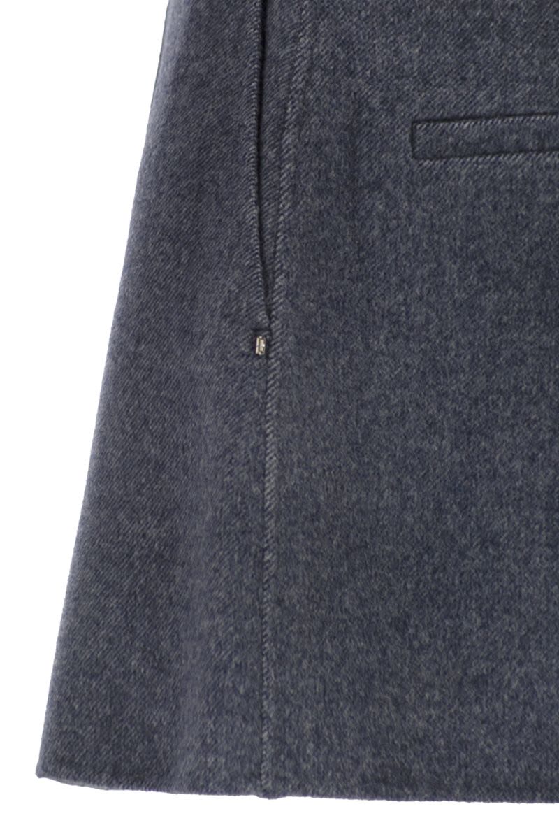 MAX MARA SPORTMAX Flared Double-Breasted Mini Bermuda Shorts