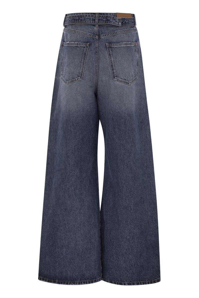 MAX MARA SPORTMAX Oversized Low-Waisted Denim Trousers