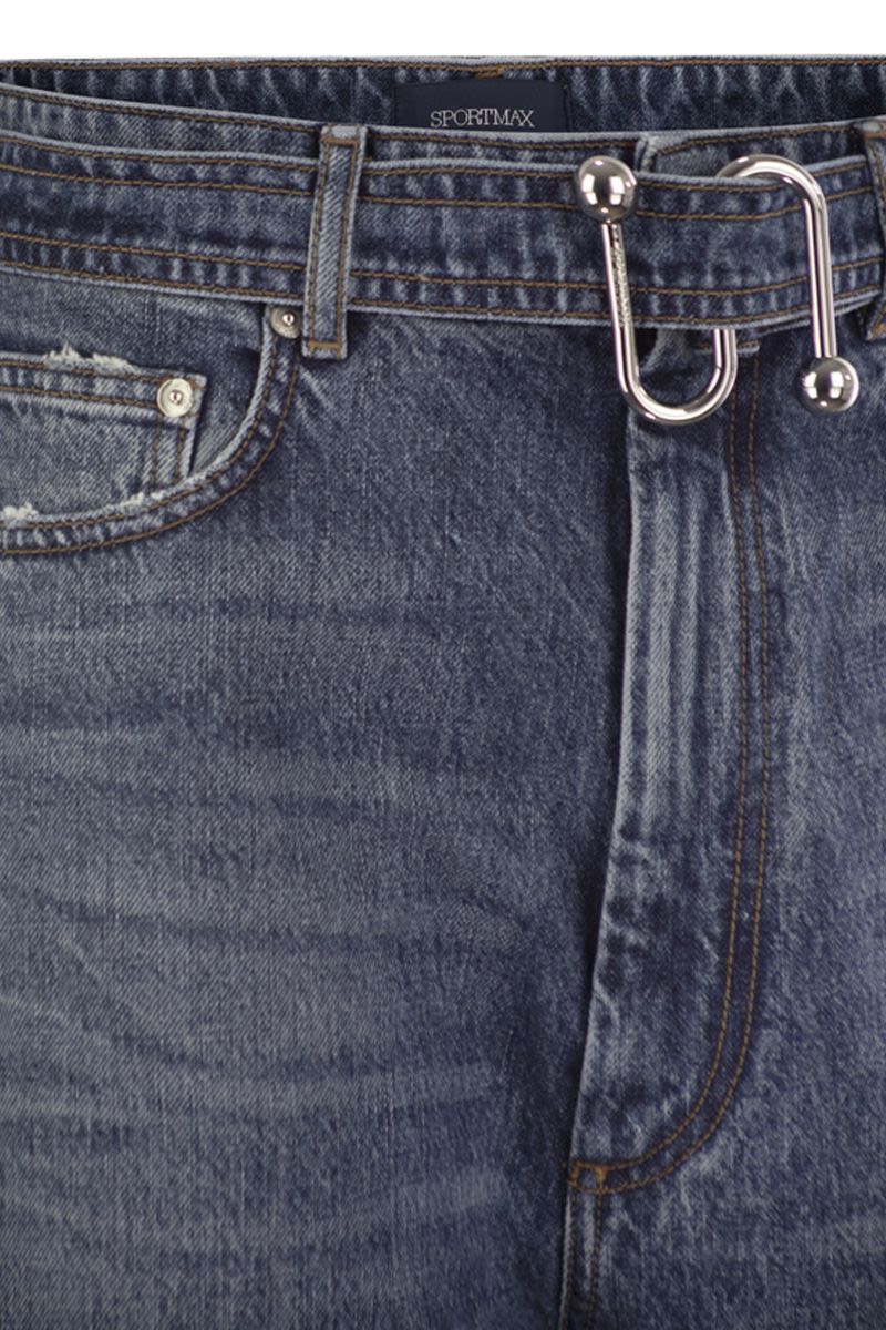 MAX MARA SPORTMAX Oversized Low-Waisted Denim Trousers