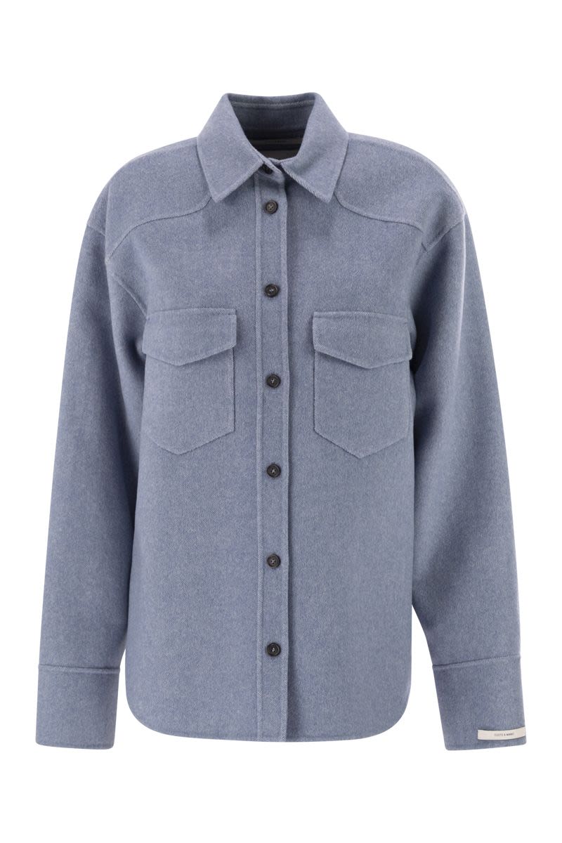 MAX MARA SPORTMAX Oversized Pure Wool Shirt