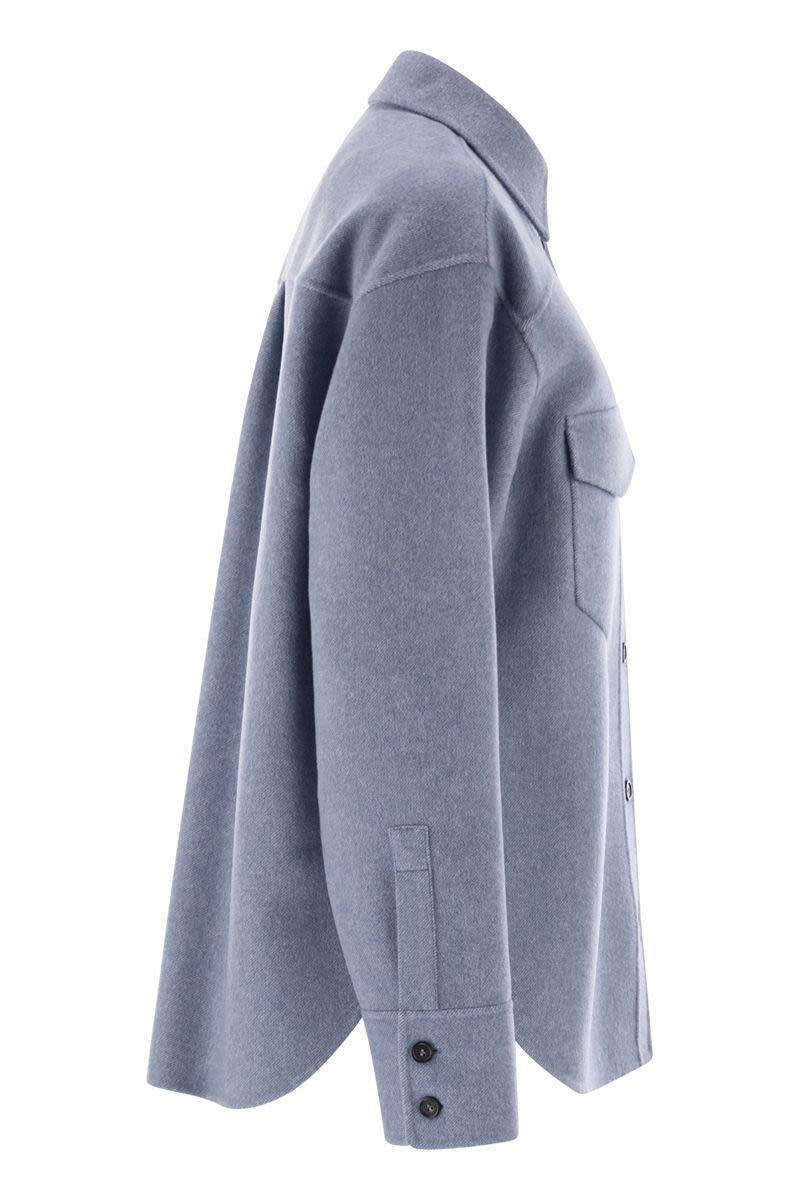 MAX MARA SPORTMAX Oversized Pure Wool Shirt