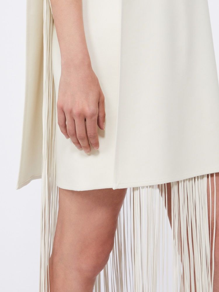 MAX MARA SPORTMAX Fringed Sleeveless Mini Dress