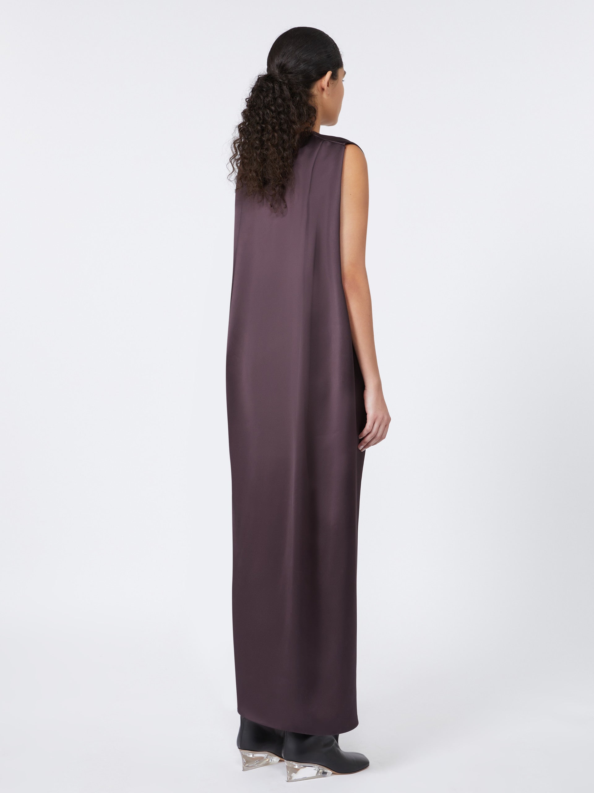 MAX MARA SPORTMAX Fitted Sleeveless V-Neck Wraparound Dress - Size 38