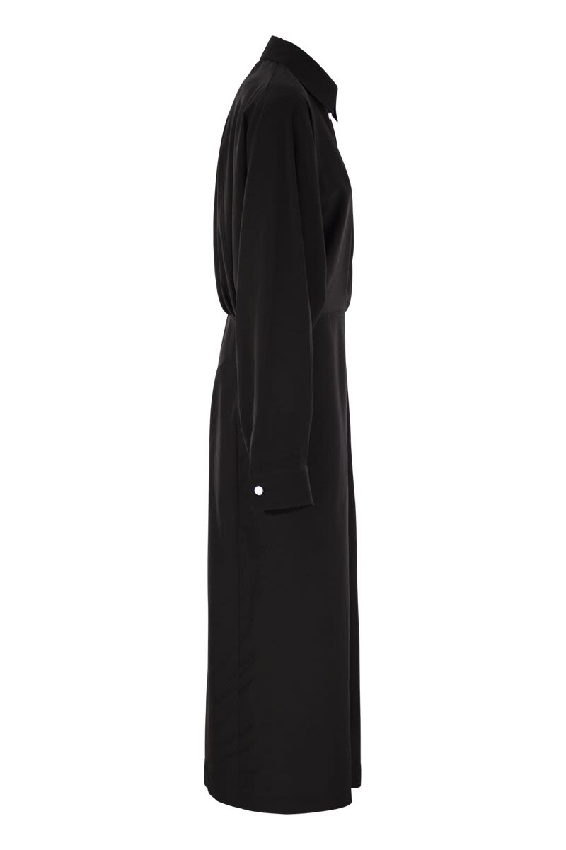 MAX MARA SPORTMAX Asymmetrical Shirt Dress with Oversized Fit
