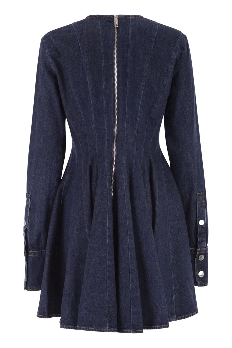 MAX MARA SPORTMAX Fitted Mini Denim Dress