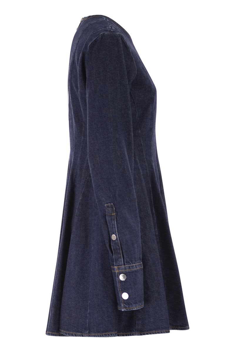 MAX MARA SPORTMAX Fitted Mini Denim Dress