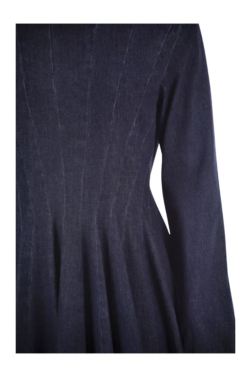 MAX MARA SPORTMAX Fitted Mini Denim Dress