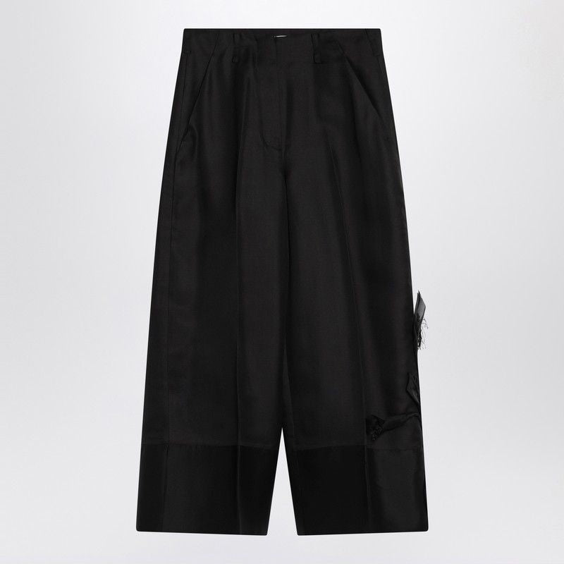 MKDT STUDIO Silk and Wool Trouser Pants