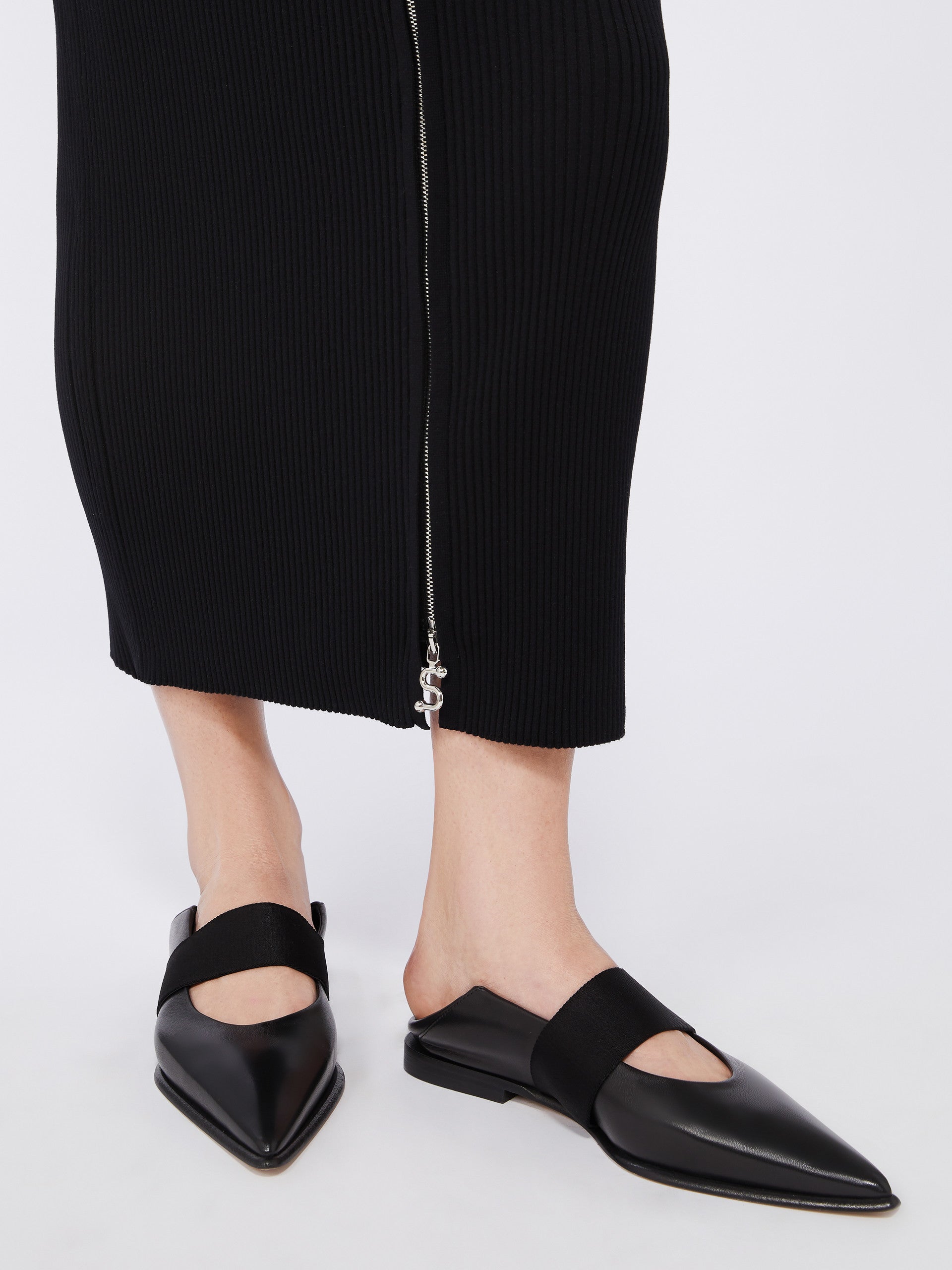 MAX MARA SPORTMAX Knit Pencil Skirt with Double-Slider Zip
