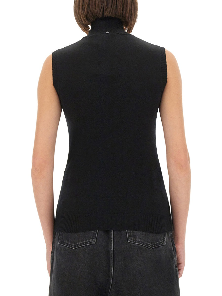 MAX MARA SPORTMAX Sleeveless Slim Fit Vertigo T-Shirt - Size S
