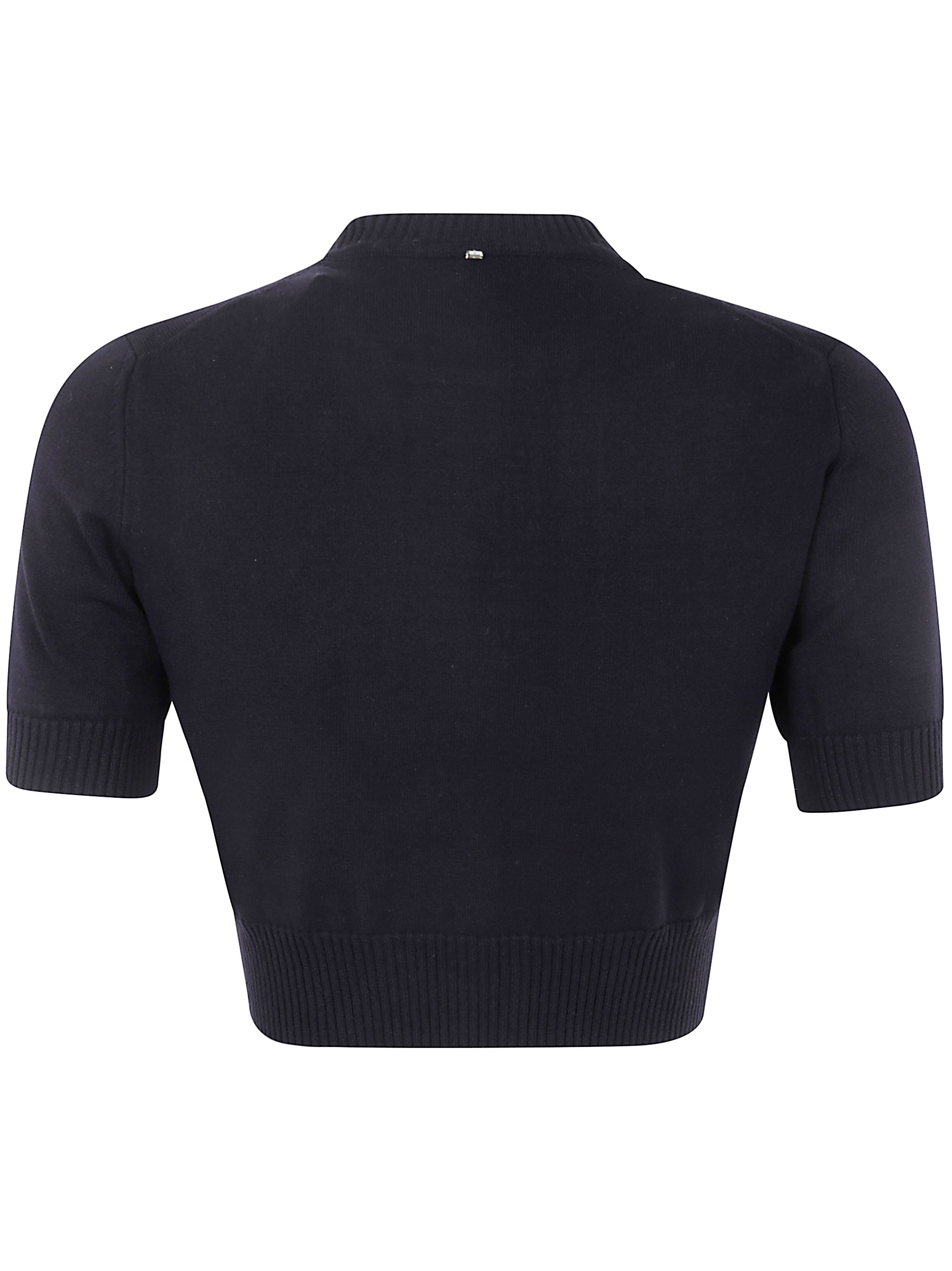 MAX MARA SPORTMAX Round Neck Short Sleeves Woven 'Bettina' T-Shirt