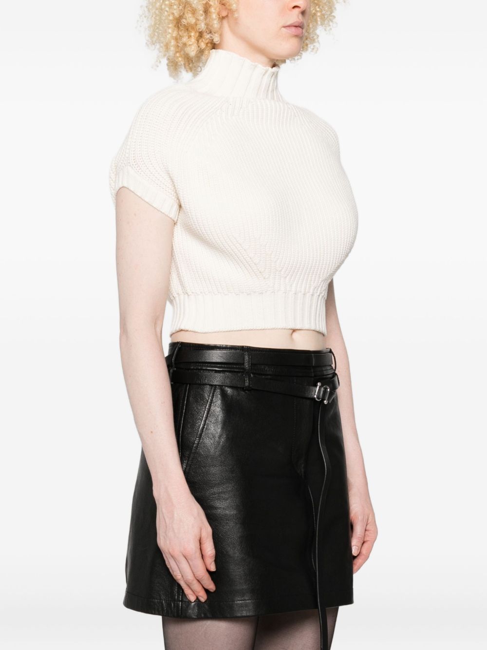 MAX MARA SPORTMAX Slim Fit Balloon Sweater with Stand-Up Collar