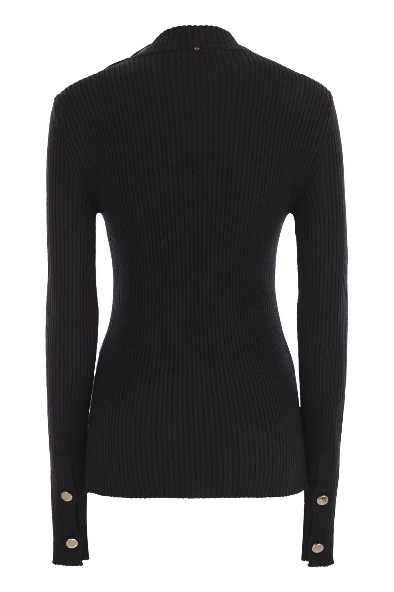 MAX MARA SPORTMAX Fitted Jumper with Button Details