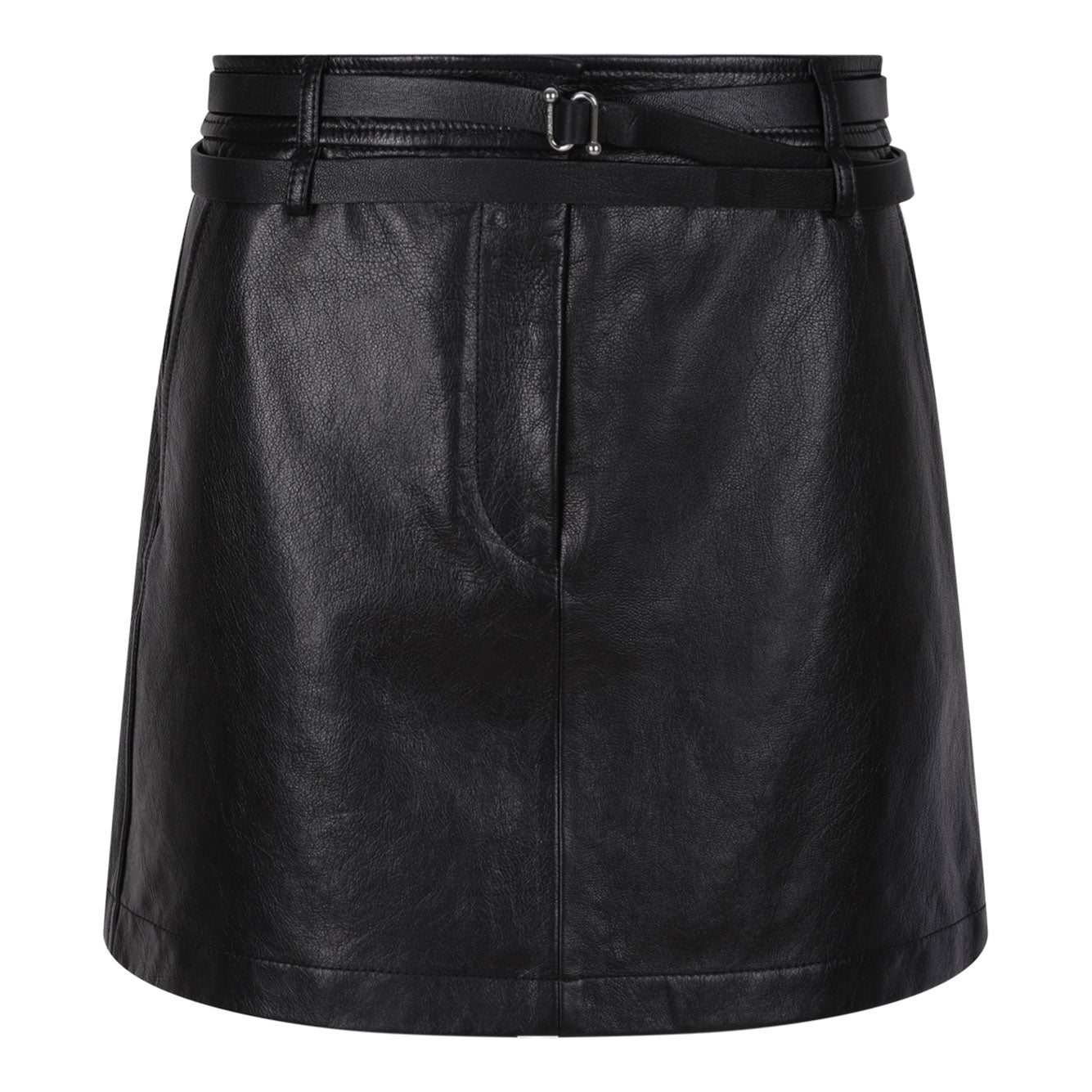 MAX MARA SPORTMAX Goat Leather Mini Skirt for Women