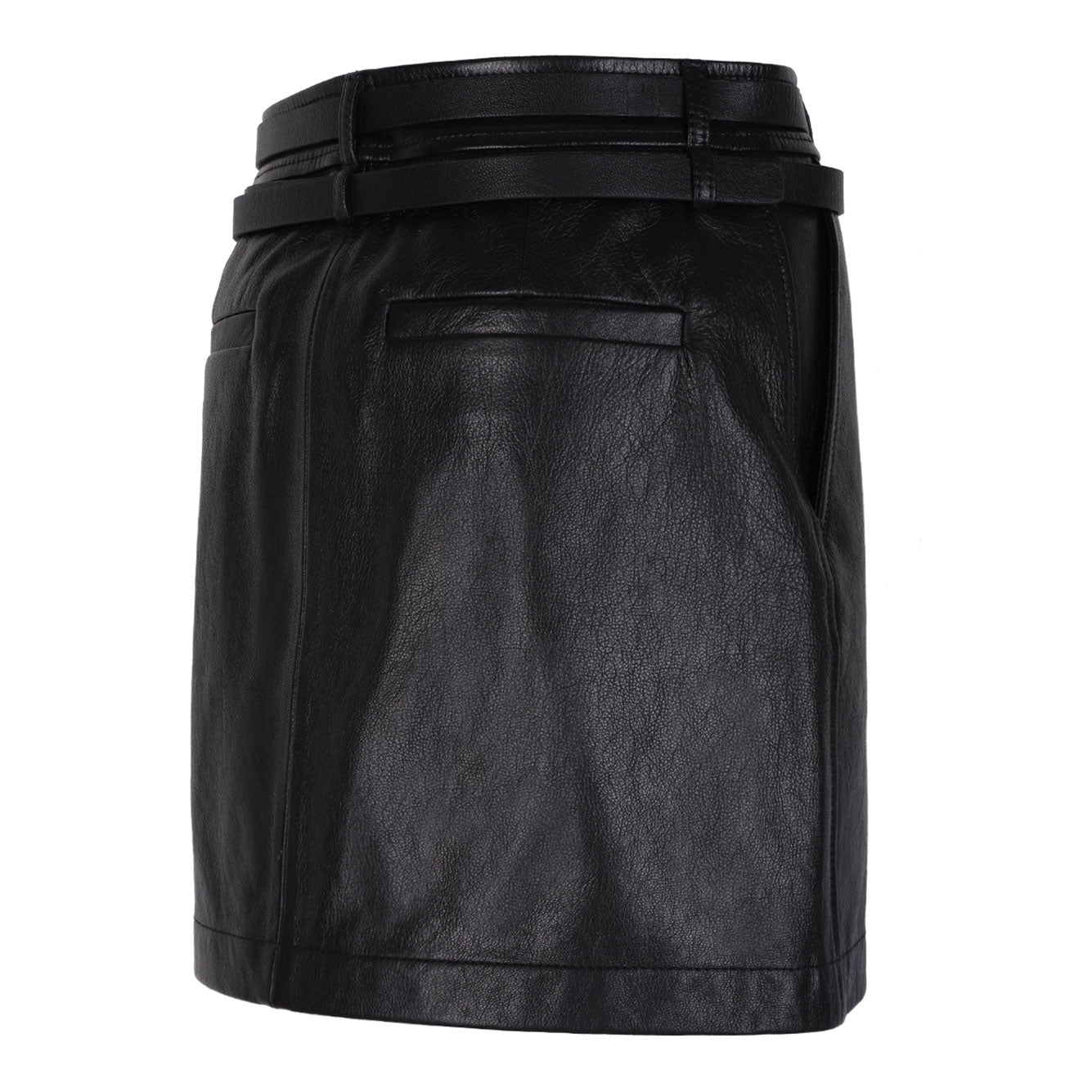 MAX MARA SPORTMAX Goat Leather Mini Skirt for Women