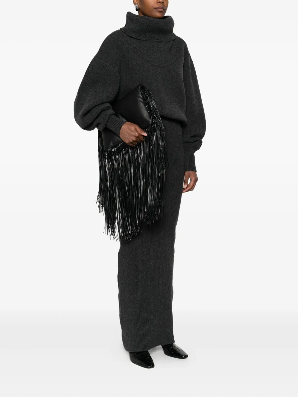 MAX MARA SPORTMAX Maxi Soft Fringes Handbag