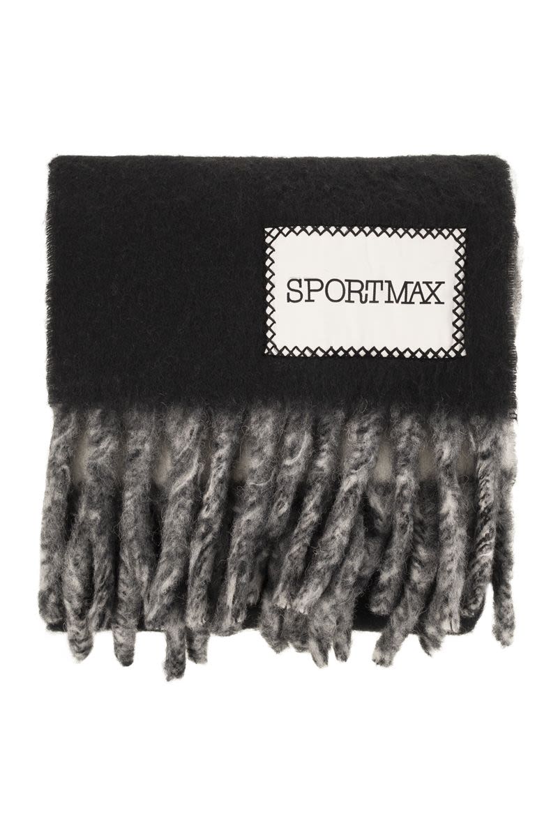 MAX MARA SPORTMAX Two-Colour Fringe Scarf - 28 x 245 cm