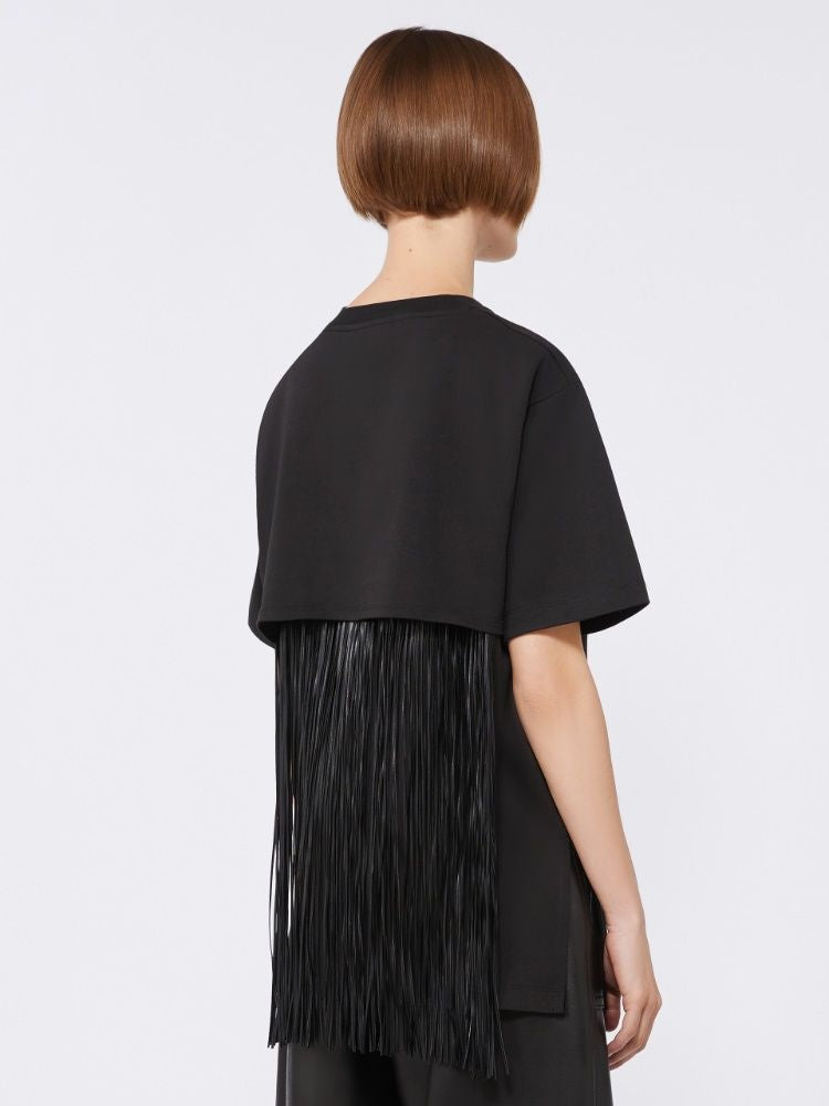 MAX MARA SPORTMAX Fringe-Accented T-Shirt