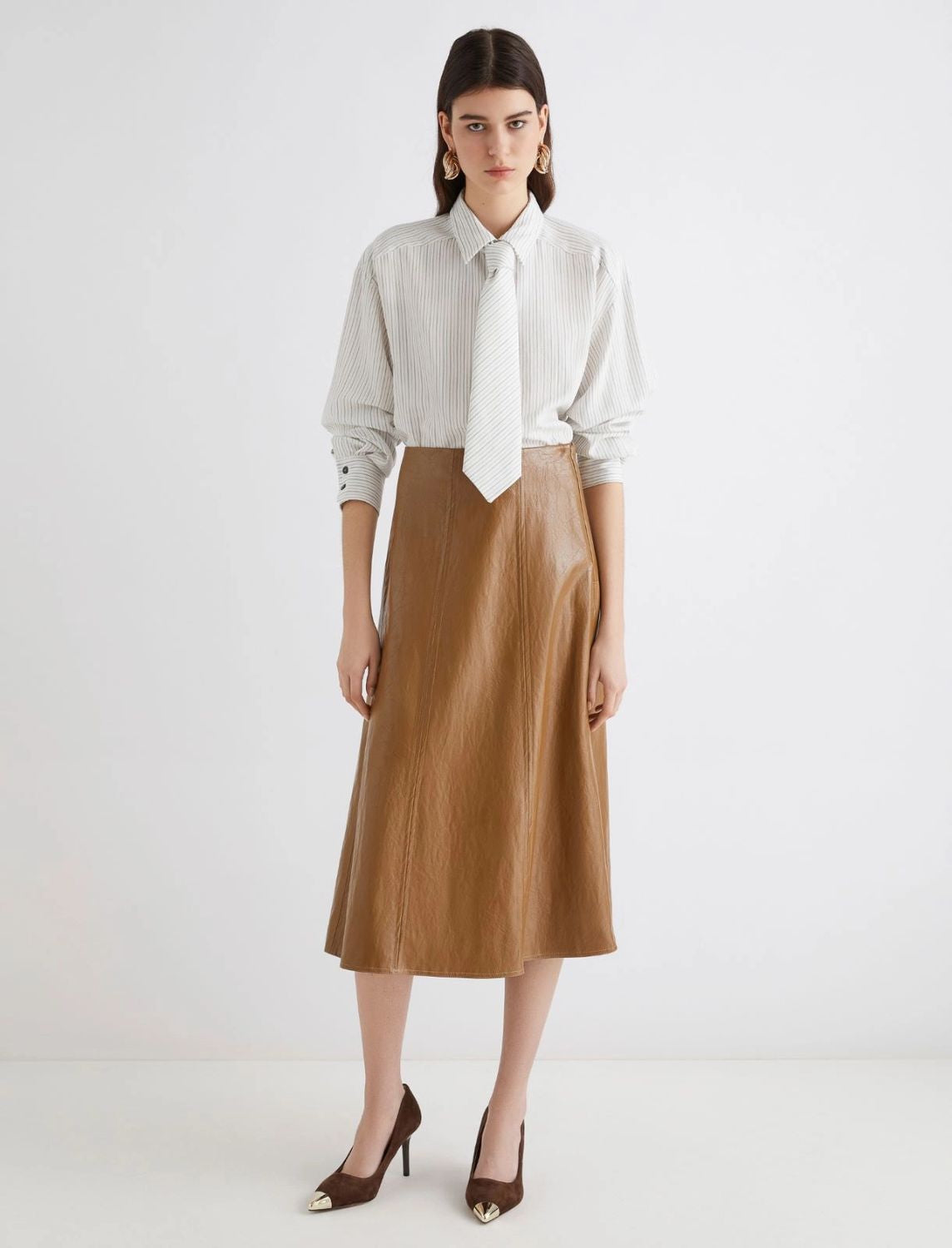 MARELLA Chic Flared Midi Skirt
