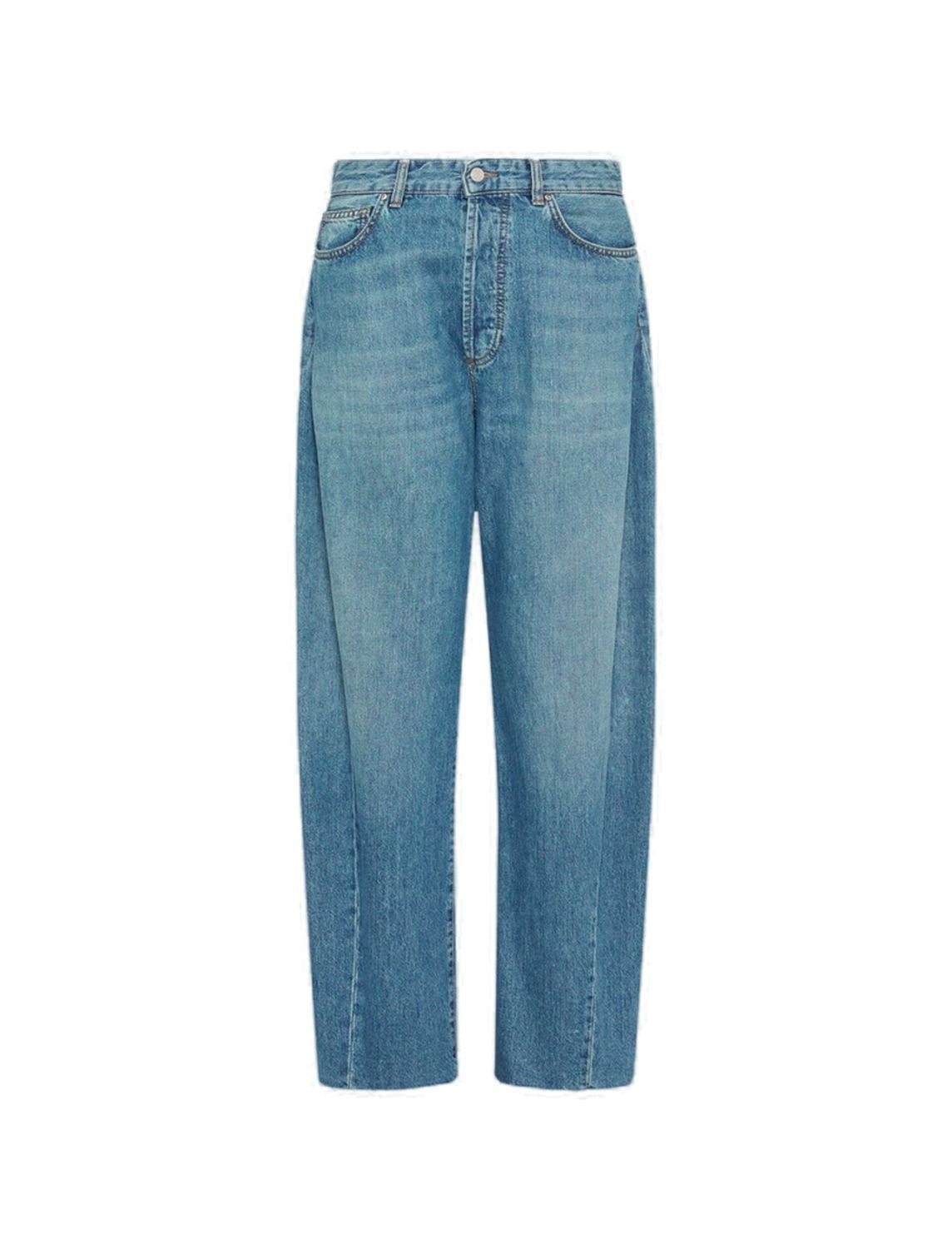 MARELLA Barrel Denim Trousers for Women - FW25 Season