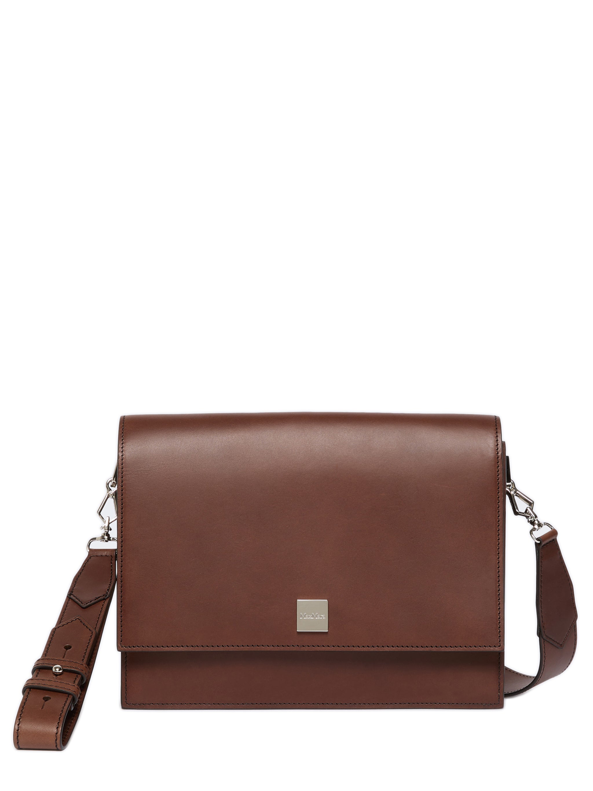 MAX MARA Mini Leather Crossbody Bag with Zip Pocket - FW25