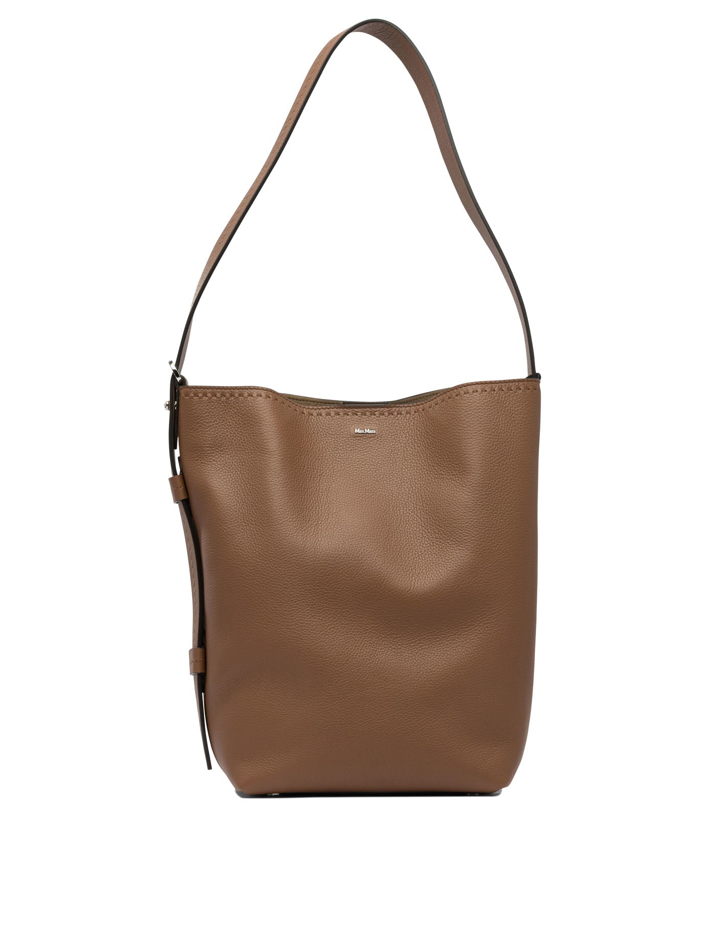 MAX MARA Elegant Cow Leather Shoulder Handbag