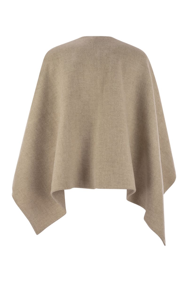MAX MARA Alpaca and Wool Poncho - 125 X 123 CM