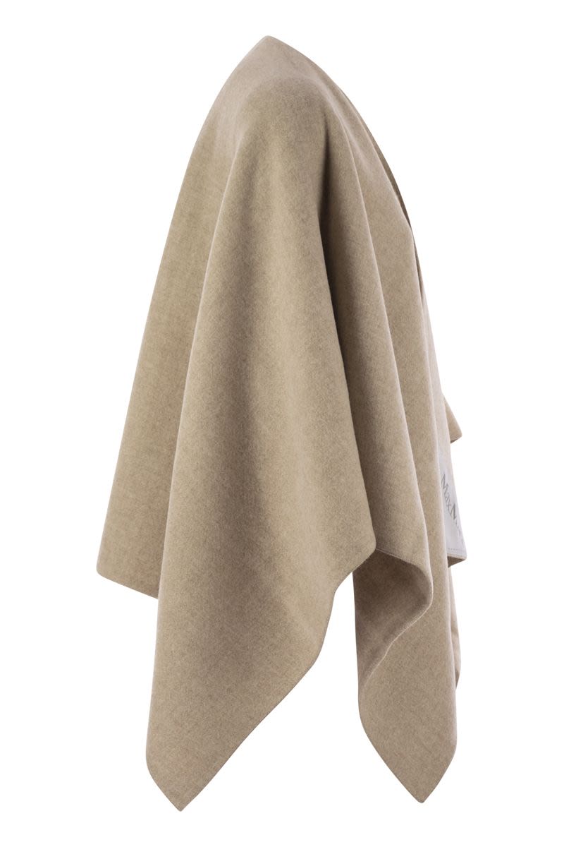 MAX MARA Alpaca and Wool Poncho - 125 X 123 CM