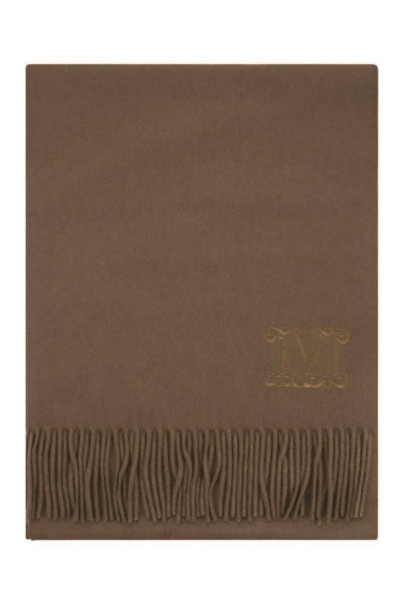 MAX MARA Pure Cashmere Scarf with Fringes - 190 x 28 CM